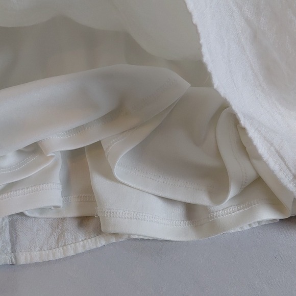 Luxology Halter Neck Crocheted Lace Tiered Lined Sz Small S Resort Cruise Dress - Picture 10 of 12